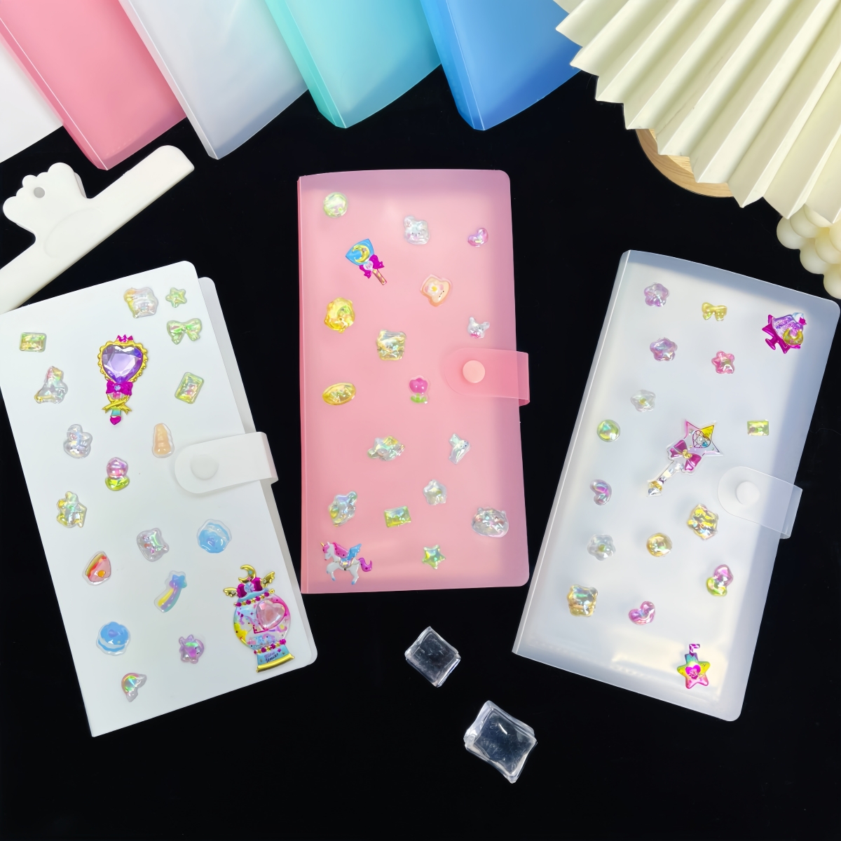 Embellishments For Scrapbooking - 1Pc A6 Minimalist Matte Sticker Storage