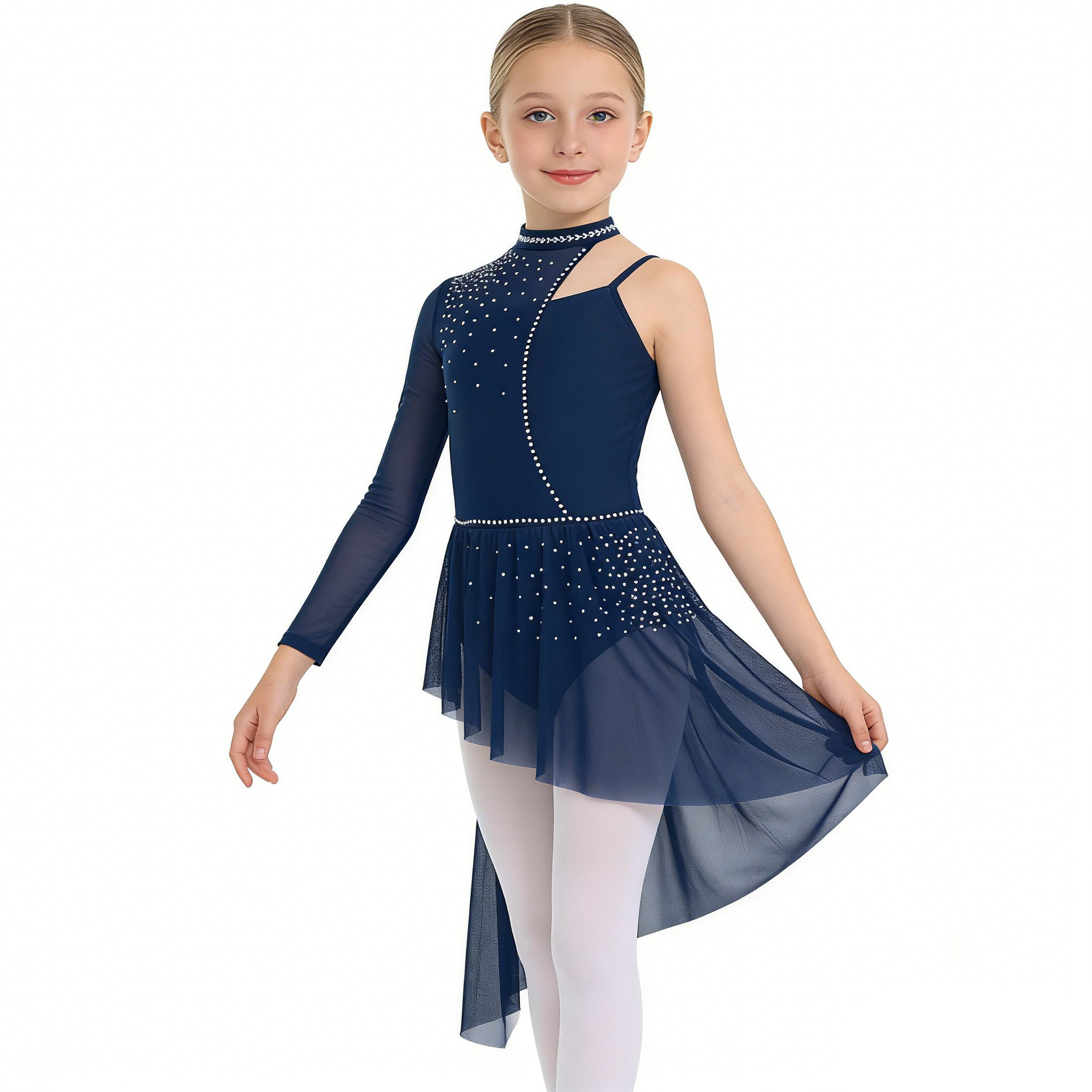 Rhinestone Banding Trim - Kids Girls Modern Lyrical Dance Performance