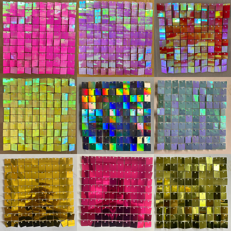 Sequin Fabric Panel - 6/12/16/18/24/25/26/27Pcs Shimmer Wall Backdrops Crystal Pneumatic