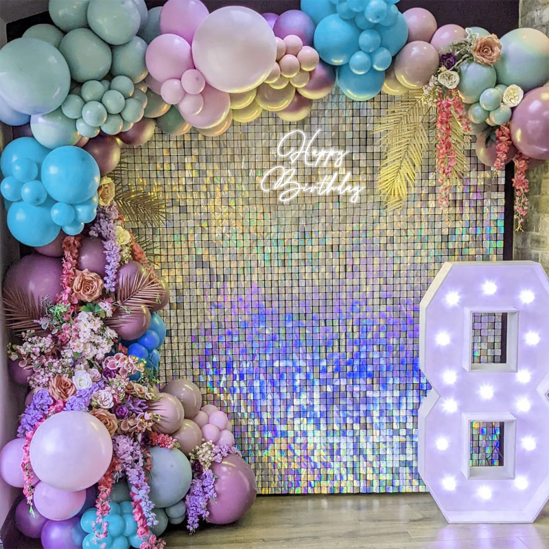 18 Pcs Sequin Panel Background - огляд і ціна Sequin Fabric Panel