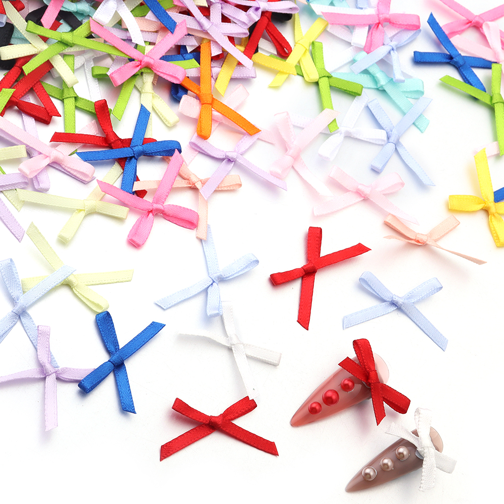 50Pcs 2.5x3cm Ribbons Mini Sat - огляд і ціна Embellishments For Scrapbooking