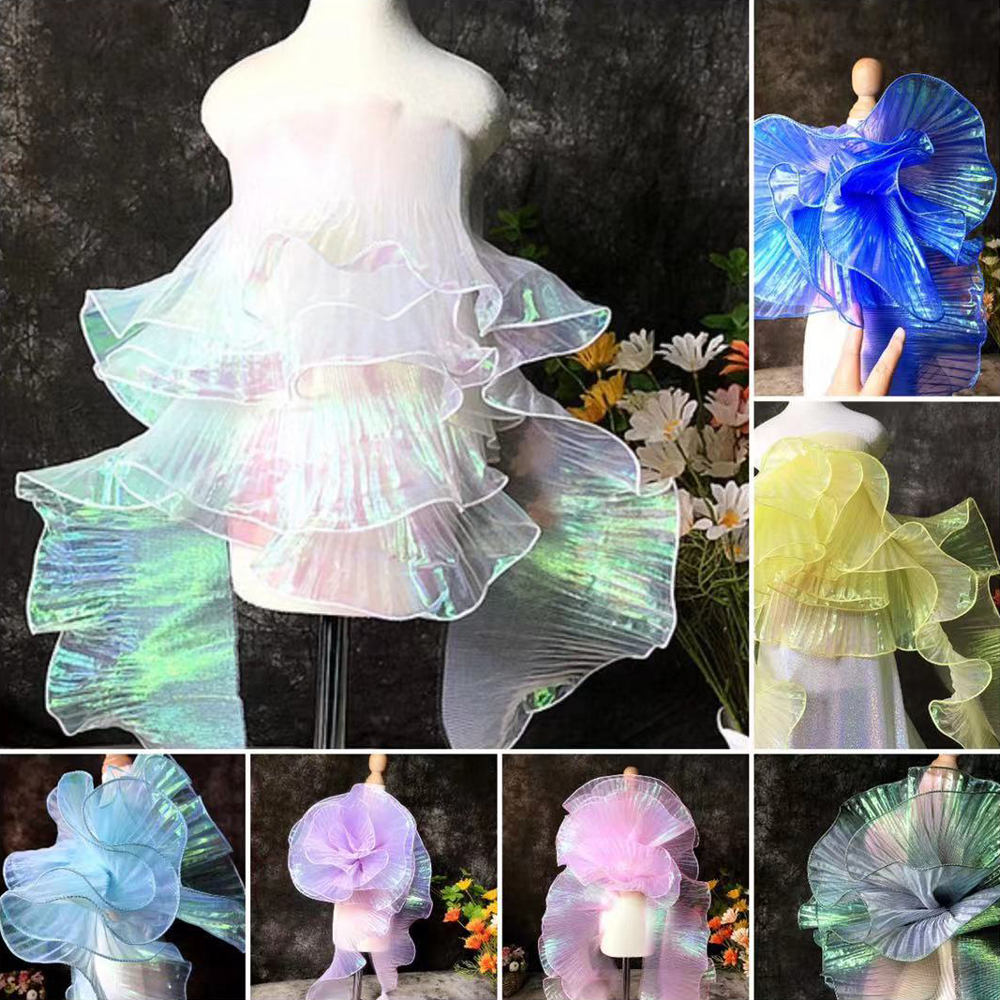 2 Yards Mermaid Pleated Flower - огляд і ціна Beaded Trim Fringe