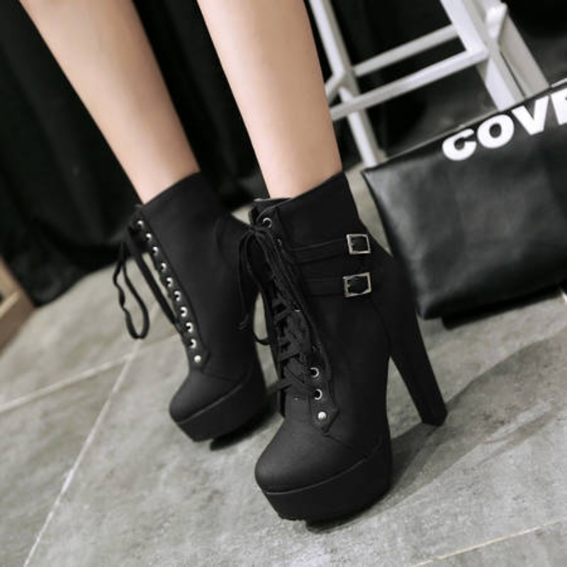 Winter Women Platform Ankle Bo - огляд і ціна Guipure Lace Panel