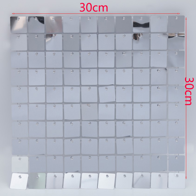18Pcs Silver Shimmer Wall Pane - огляд і ціна Sequin Fabric Panel