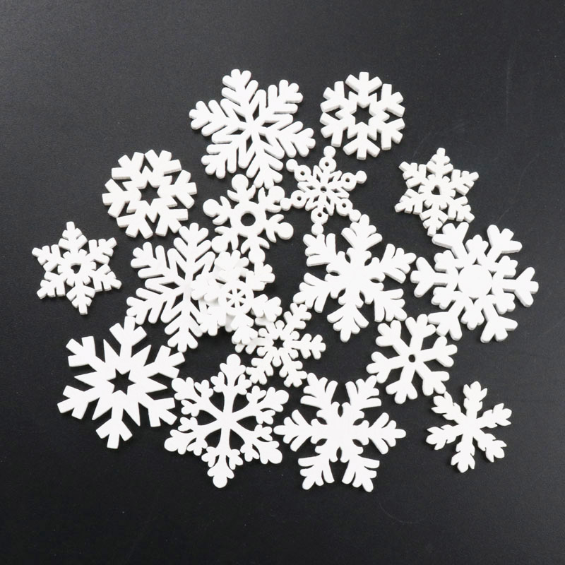 20Pcs Wooden Christmas Snowfla - огляд і ціна Embellishments For Scrapbooking