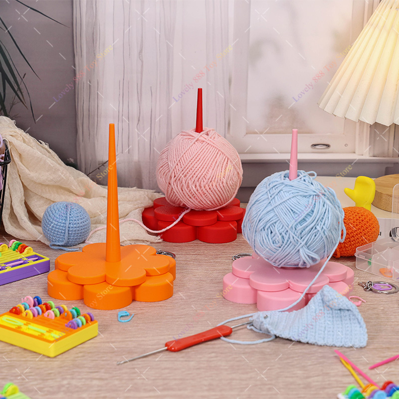 Flower Yarn Holder Spinning Kn - огляд і ціна Pom Pom Maker Tool