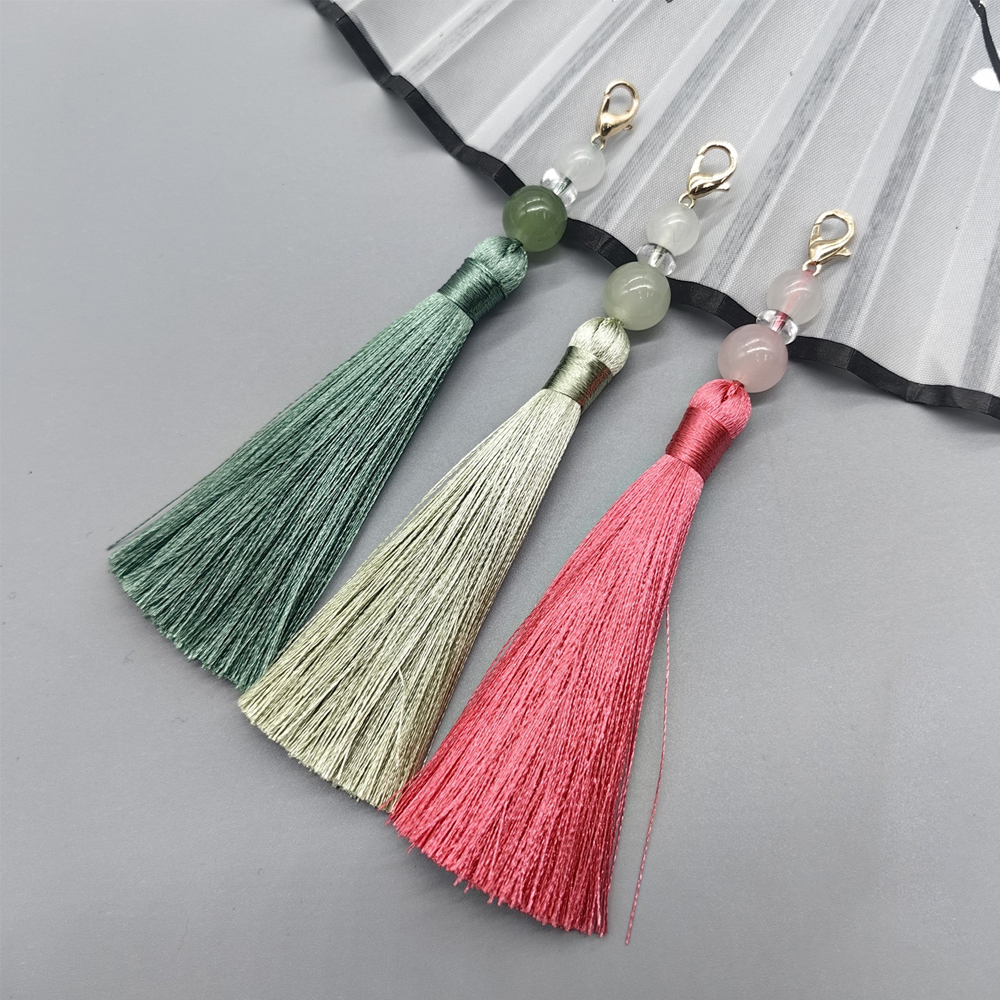 8cm Lobster Clasp Tassel Charm - огляд і ціна Beaded Trim Fringe
