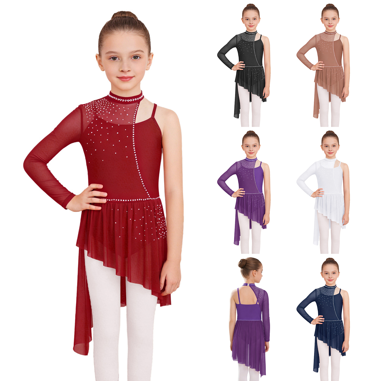 Kids Girls Modern Lyrical Danc - огляд і ціна Rhinestone Banding Trim