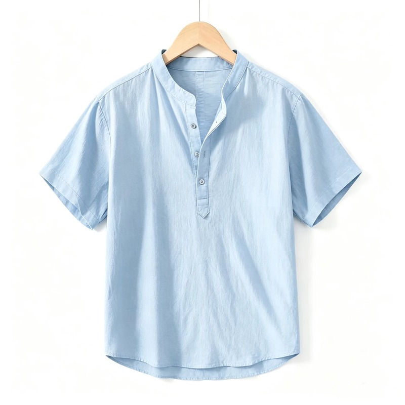 Men Cotton Linen Short-Sleeve  - огляд і ціна Embellish Knit