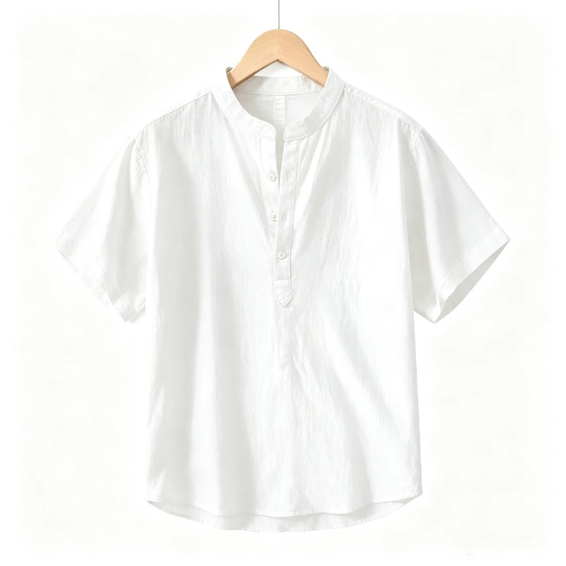 Men Cotton Linen Short-Sleeve  - огляд і ціна Embellish Knit