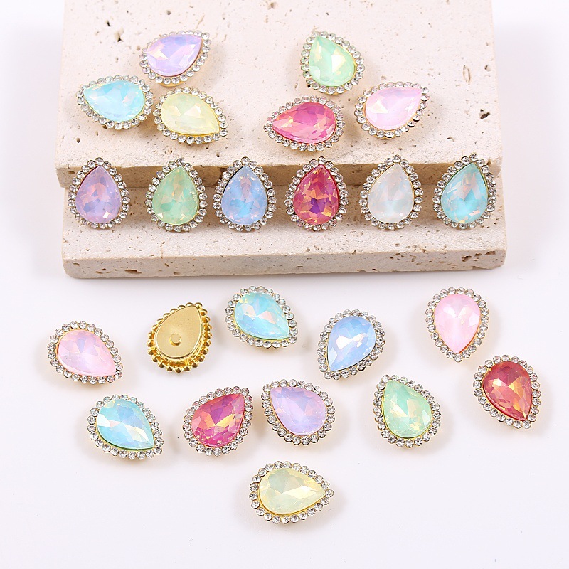 EQIANAO 50pcs Opal Teardrop Rh - огляд і ціна Embellish Craft