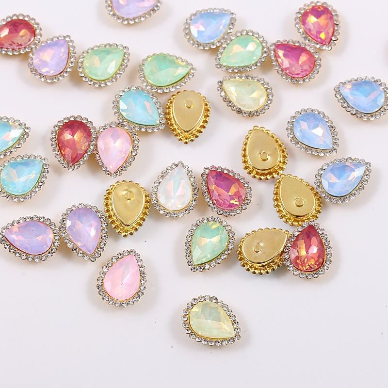 EQIANAO 50pcs Opal Teardrop Rh - огляд і ціна Embellish Craft