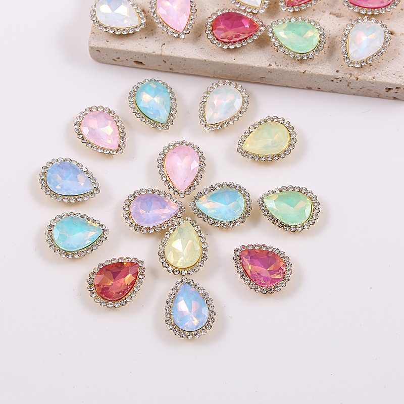 EQIANAO 50pcs Opal Teardrop Rh - огляд і ціна Embellish Craft