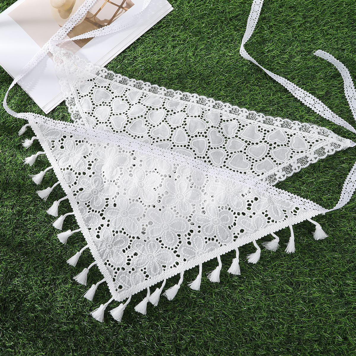 AWAYTR Hollow Lace Tassel Hair - огляд і ціна Tassel Fringe Trim